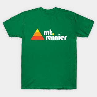 Mt Rainier Washington Retro T-Shirt